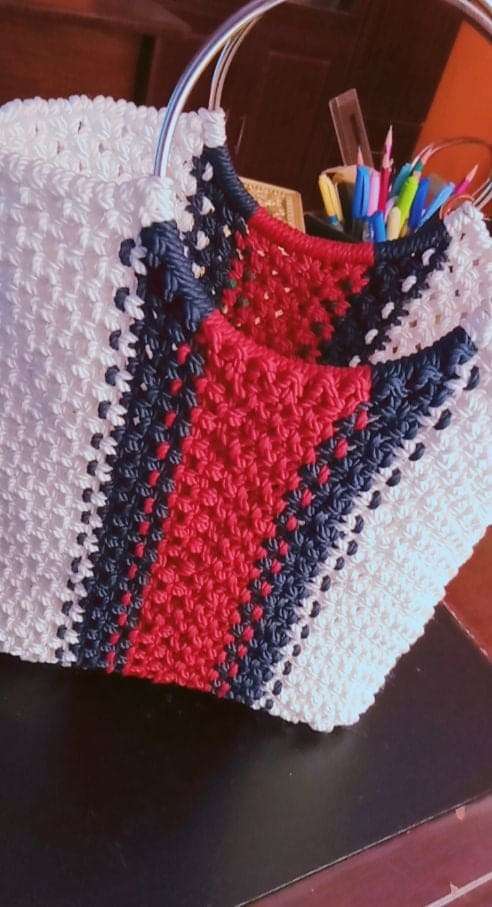 حقيبة يد مكرمية هاند ميد