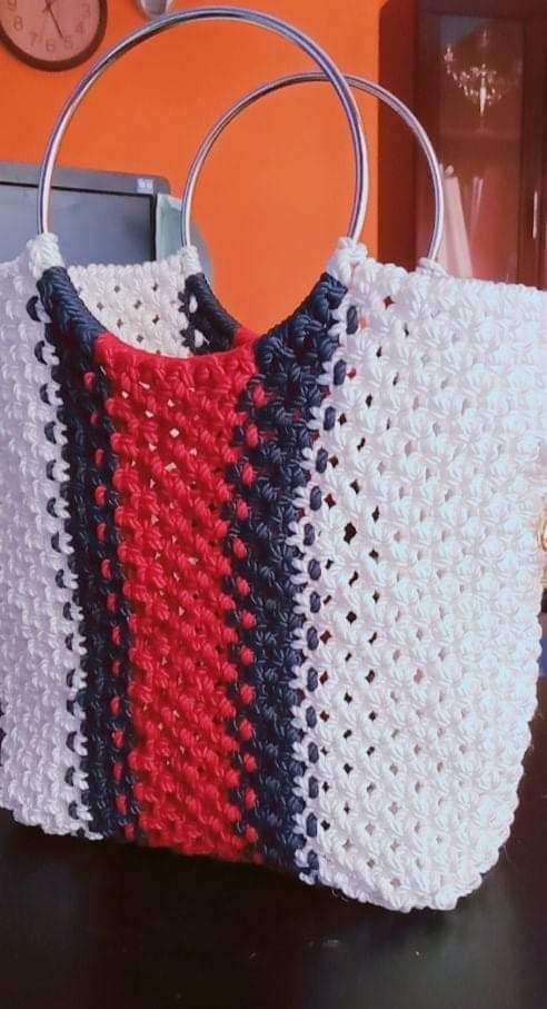 حقيبة يد مكرمية هاند ميد