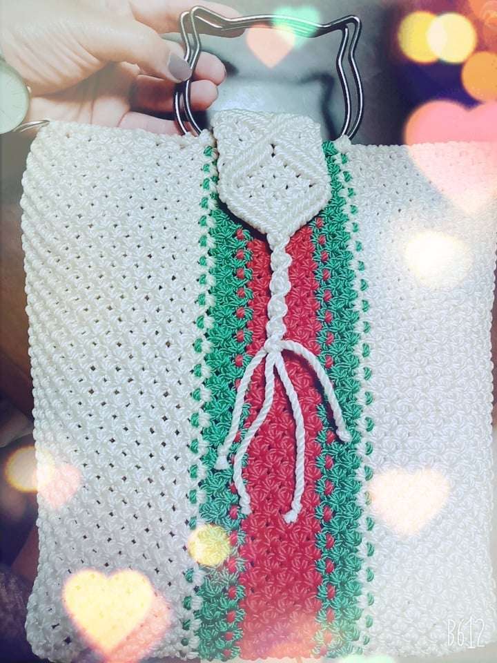 حقيبة كروس مكرمية