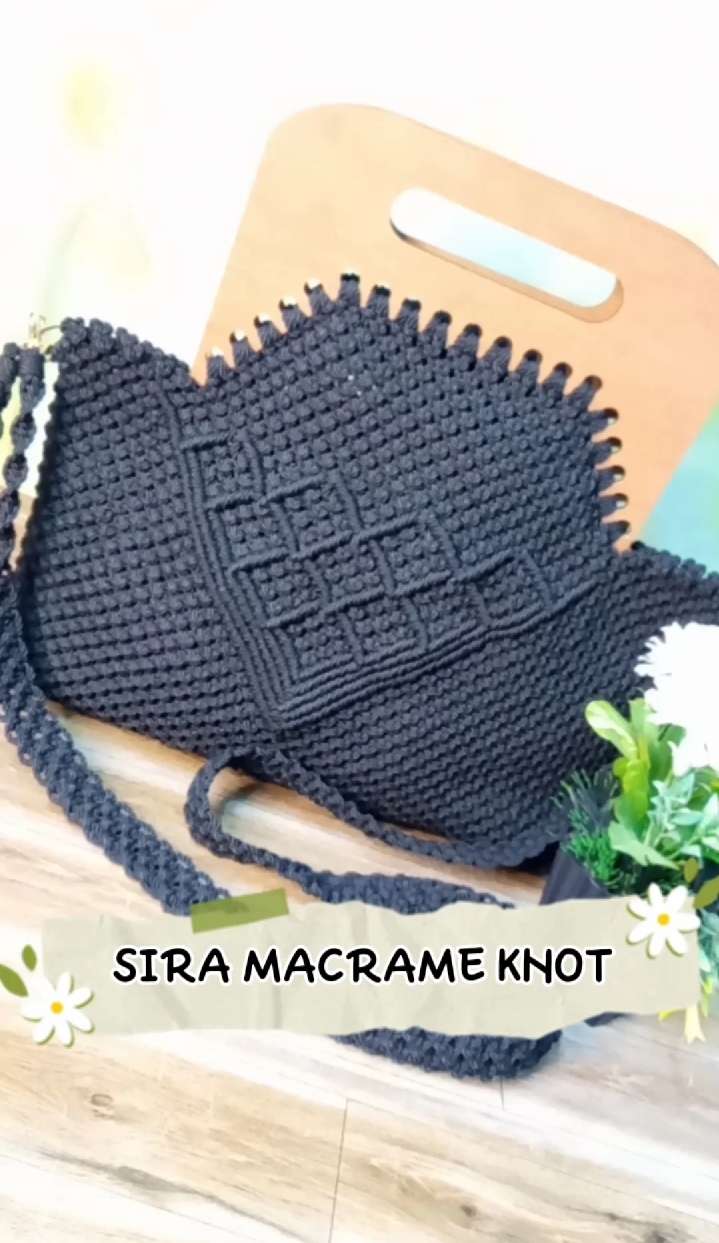 حقيبة كتف مكرمية Handmade