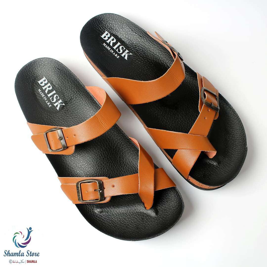 سليبر رجالي جلد طبيعي مرن لا يجرح 😬 ابزيم توسيع و تضييق👌 نعل طبي 👍