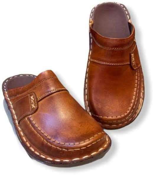 سابوه رجالي هاند ميد جلد طبيعي و نعل طبي مريح جداااااا