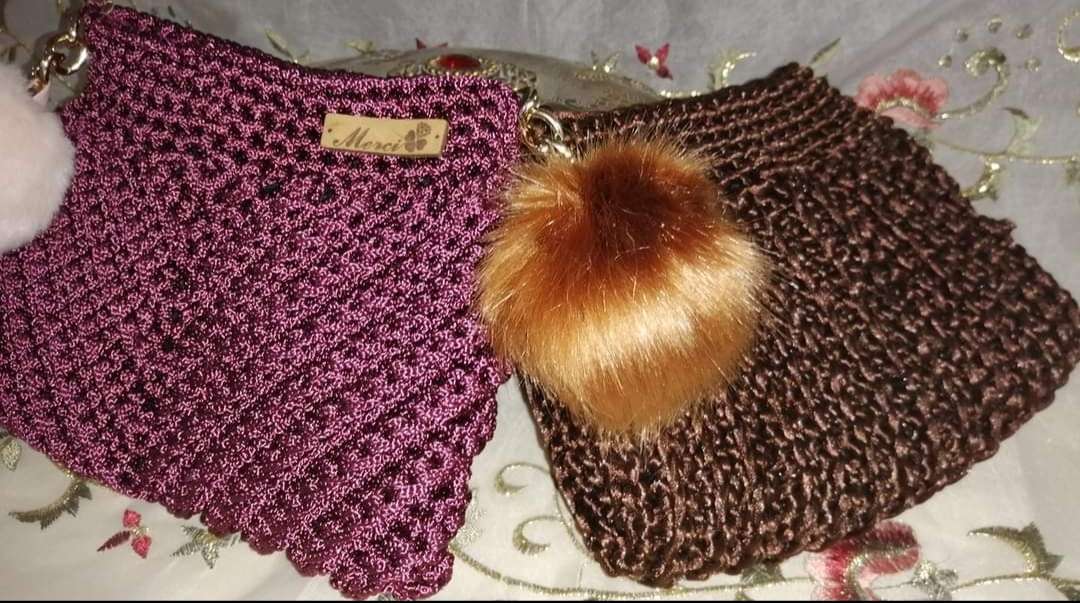 شنطه صغيره كروشيه