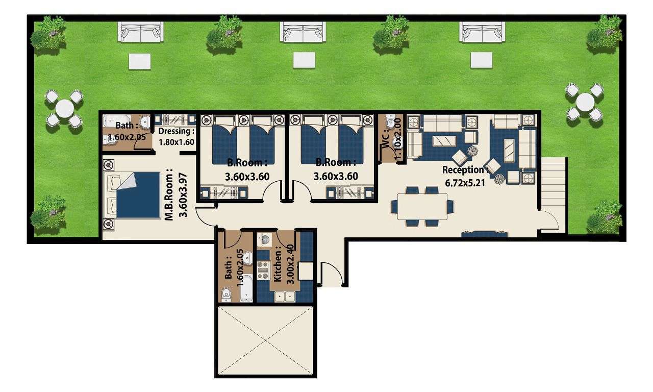 فرصة للبيع شقة لؤطة ارضي 150بجادن147م