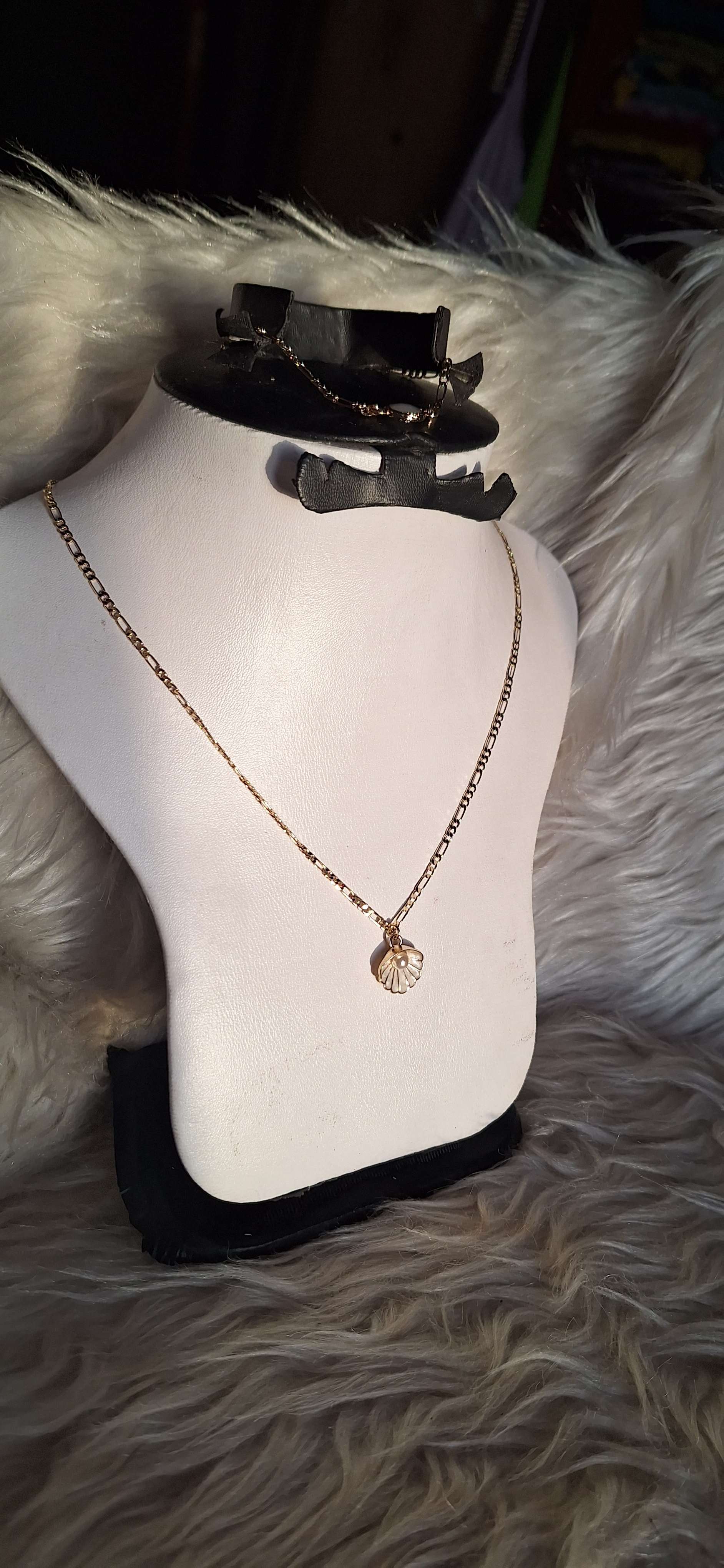 سلسلة صدف دهب صينى