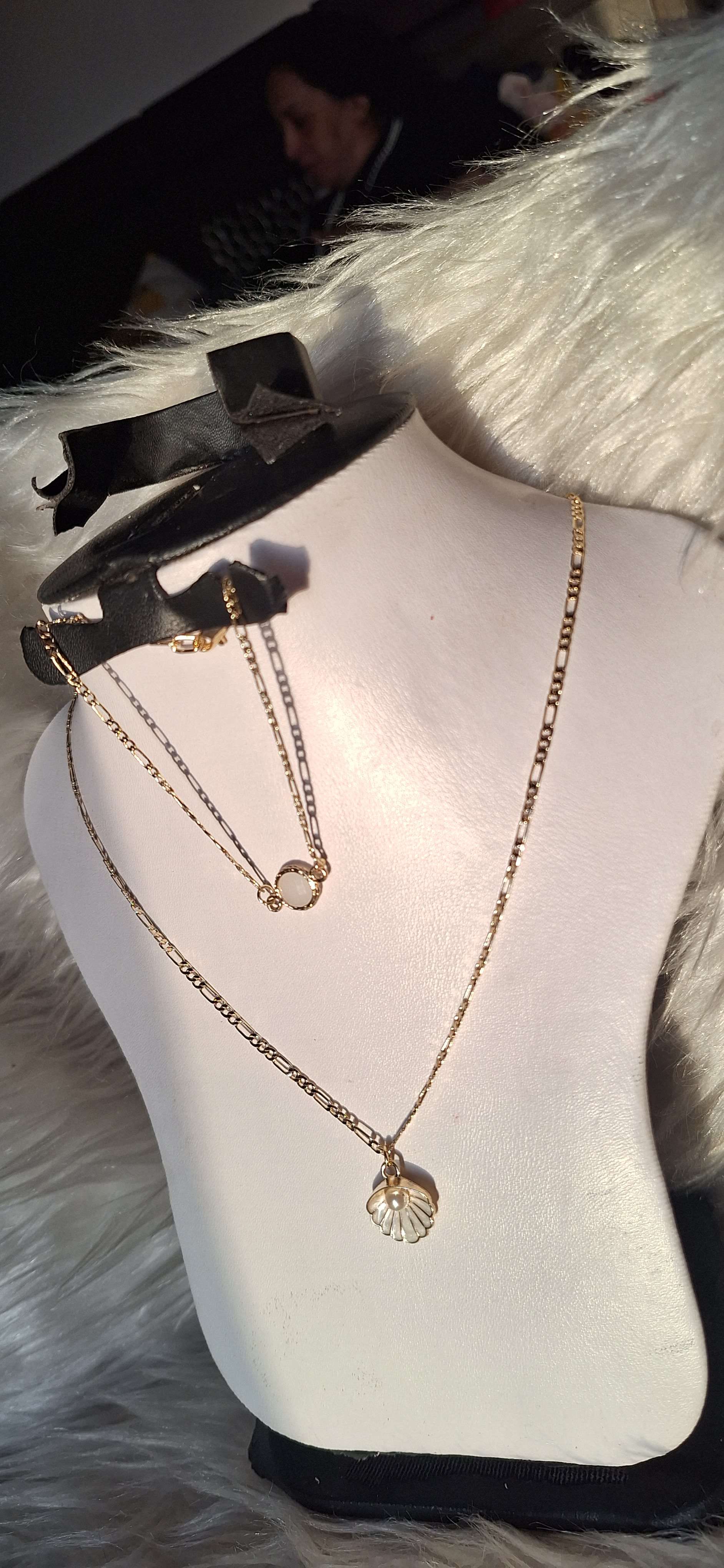 سلسلة صدف دهب صينى