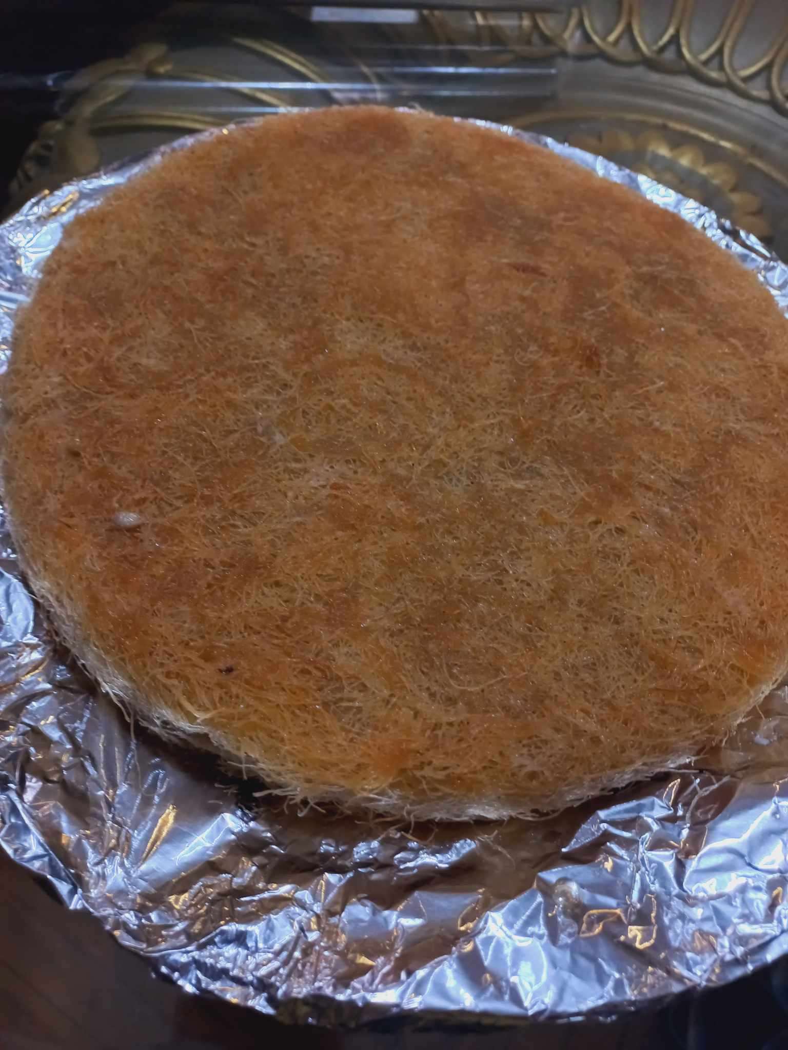 كنافة مكسرات بالسمن البلدي صينة كبيره تكفي ١٢ فرد