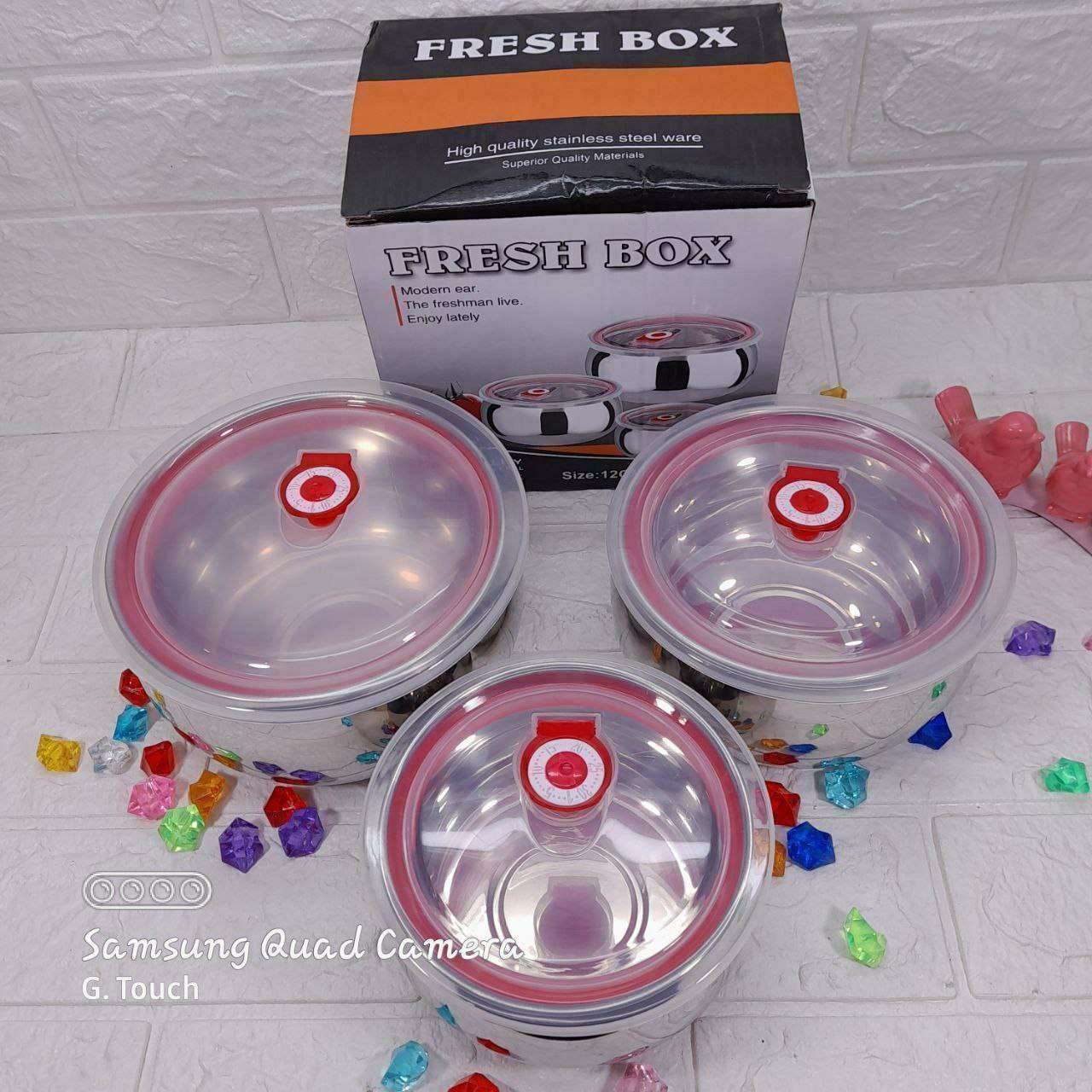 طقم علب ثلاجة استالس