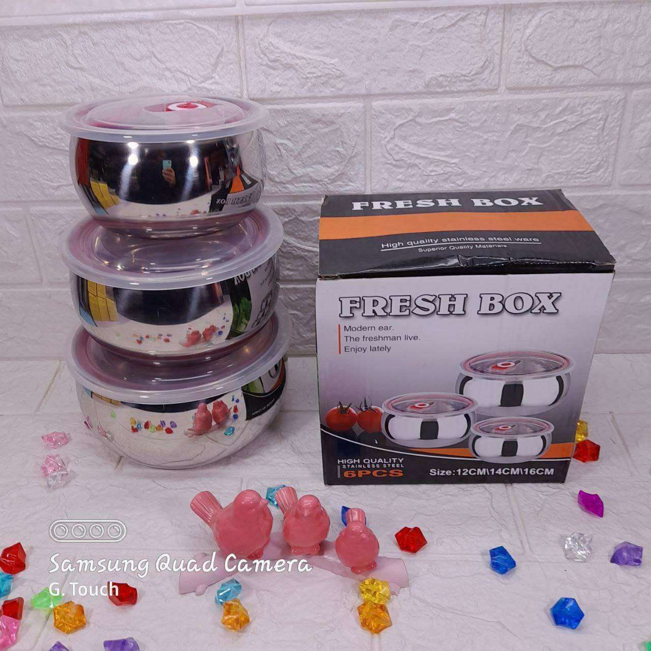 طقم علب ثلاجة استالس