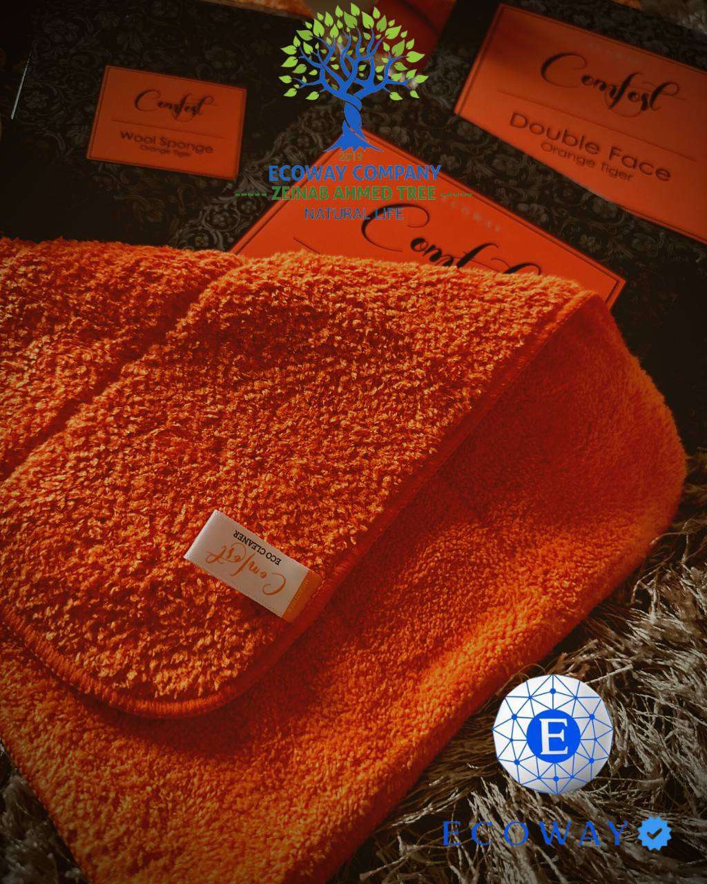 فوطة الدهون والبقع الدبل فيس البرتقالي