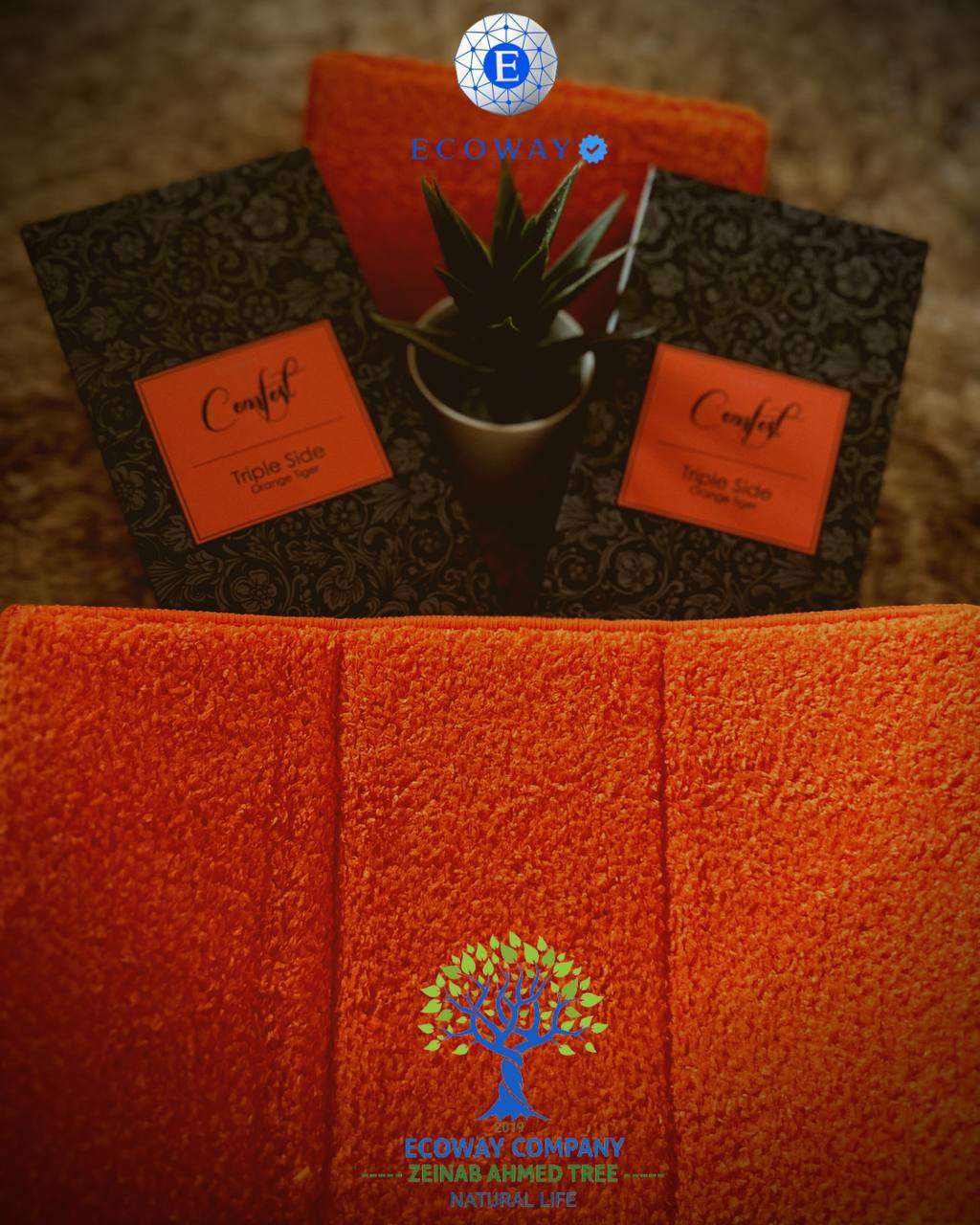 فوطة الانفلفر الثلاثيه الاورانج