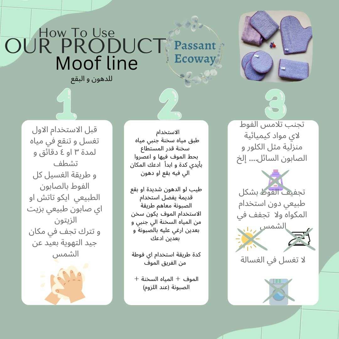 فوطة الانفلفر الثلاثيه الموف