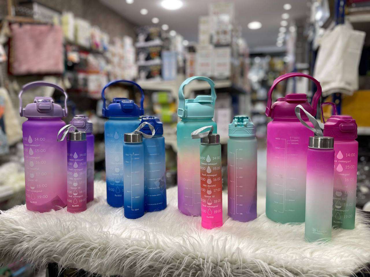 طقم زجاجة مياة رقمية 3*1