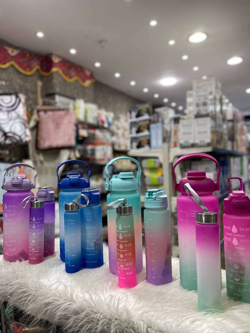 طقم زجاجة مياة رقمية 3*1