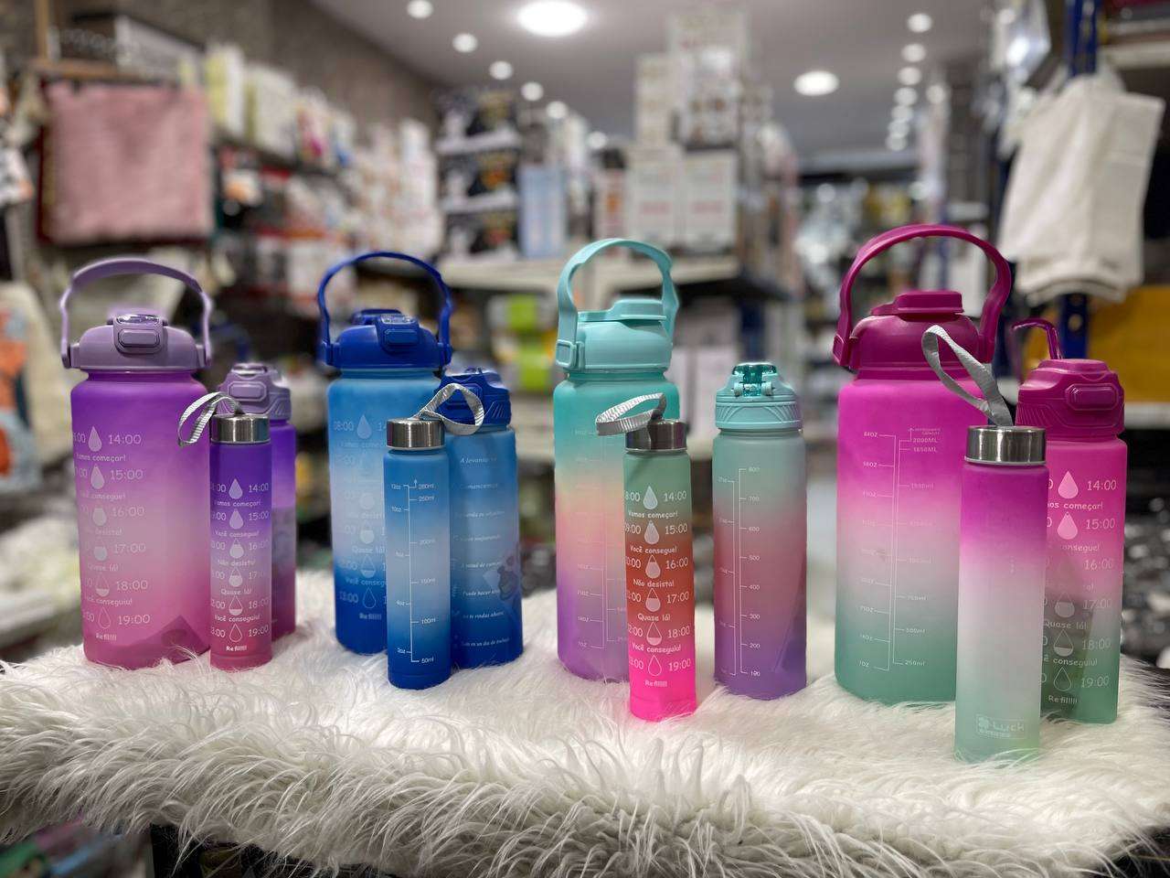 طقم زجاجة مياة رقمية 3*1