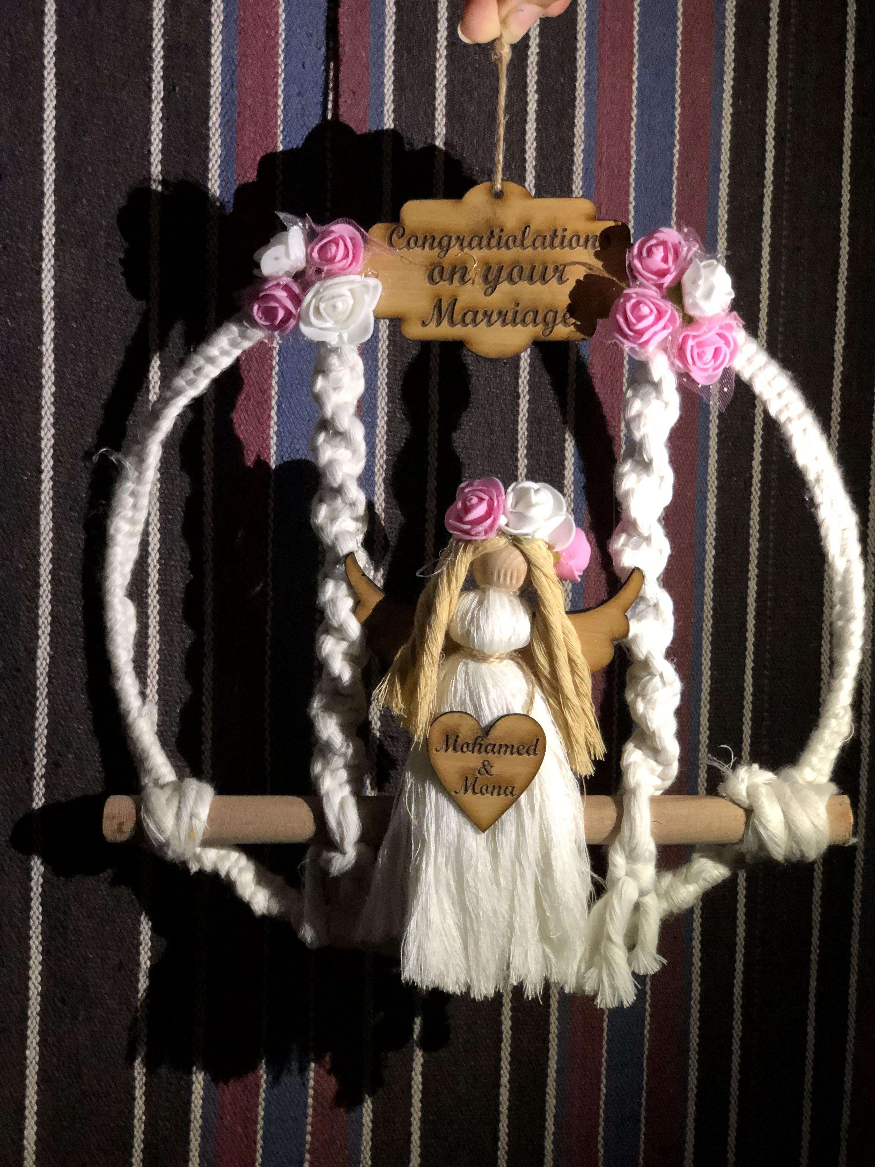 عريس وعروسة مكرمية