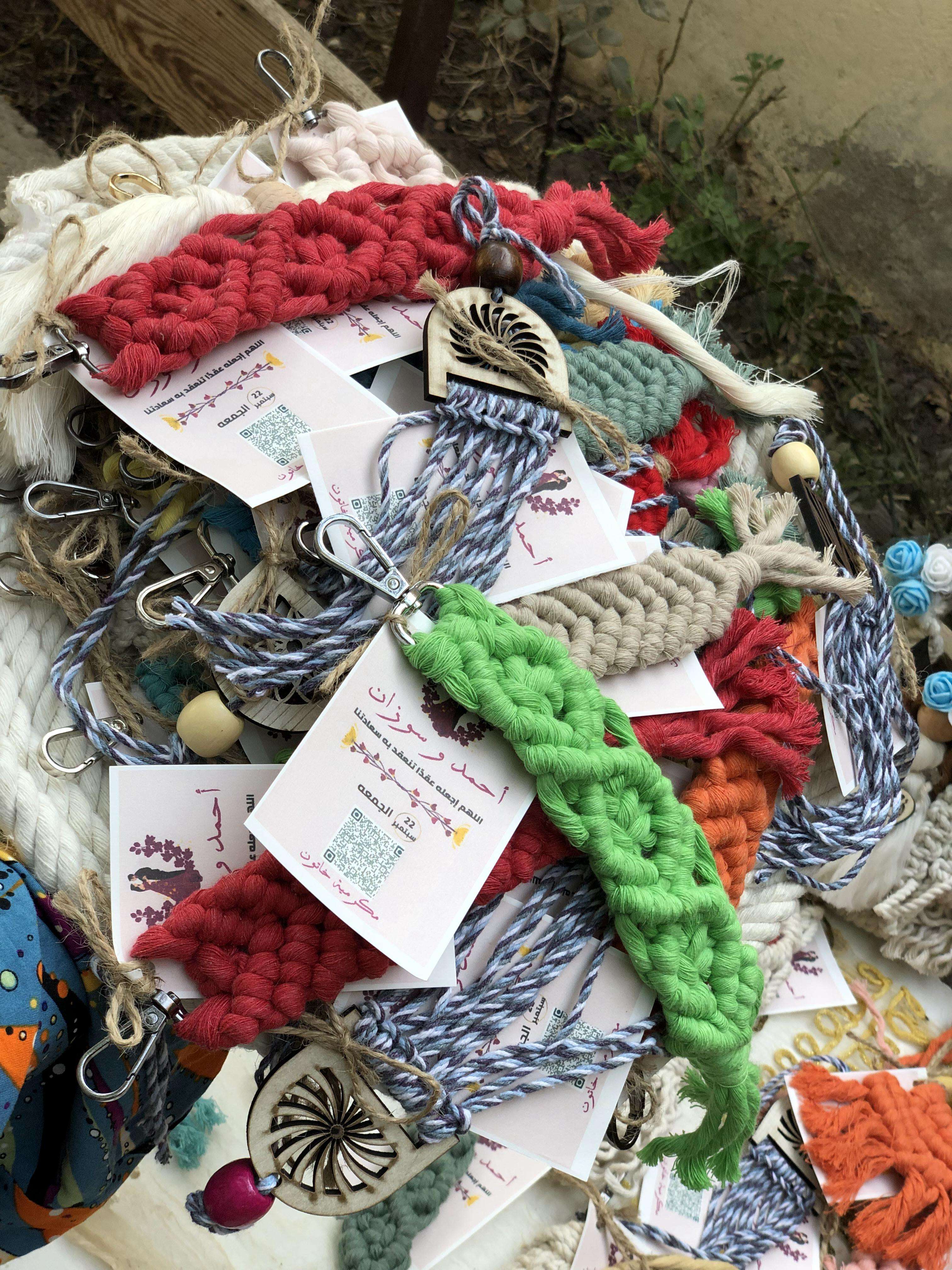 توزيعات المناسبات بالمكرمية