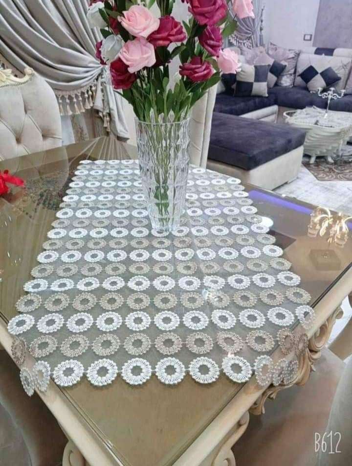 مفرش دواير تربيزة انتريه وسفره