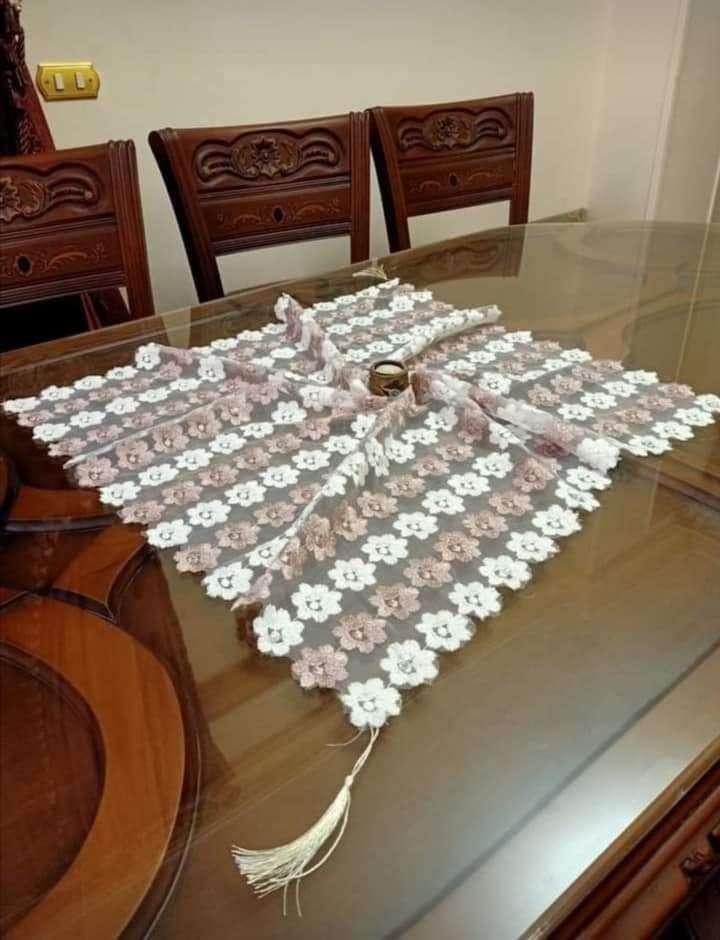 مفرش دواير تربيزة انتريه وسفره