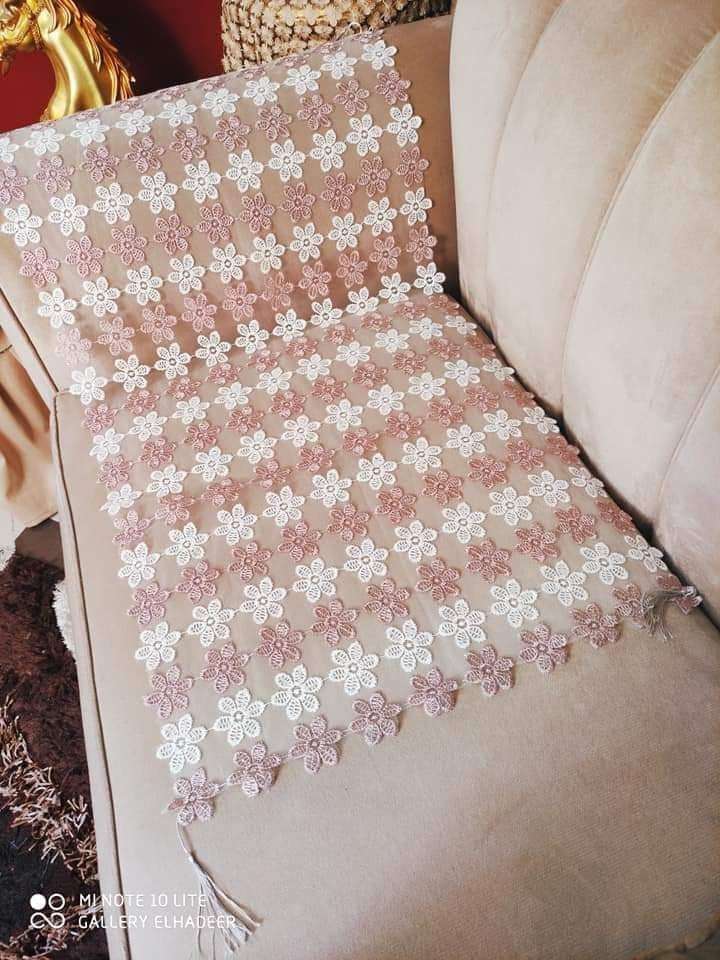 مفرش دواير تربيزة انتريه وسفره