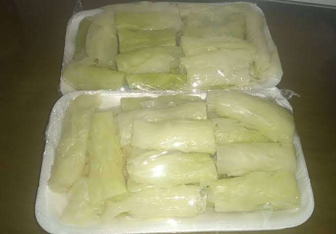 كرنب متوضب ع الحشو