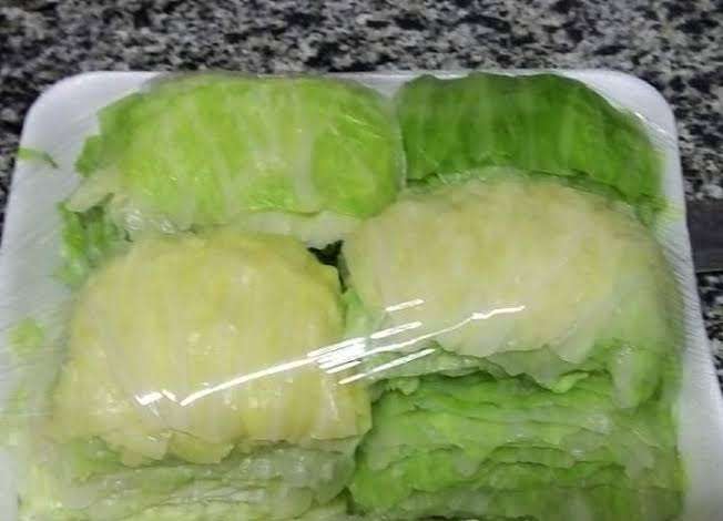 كرنب متوضب ع الحشو