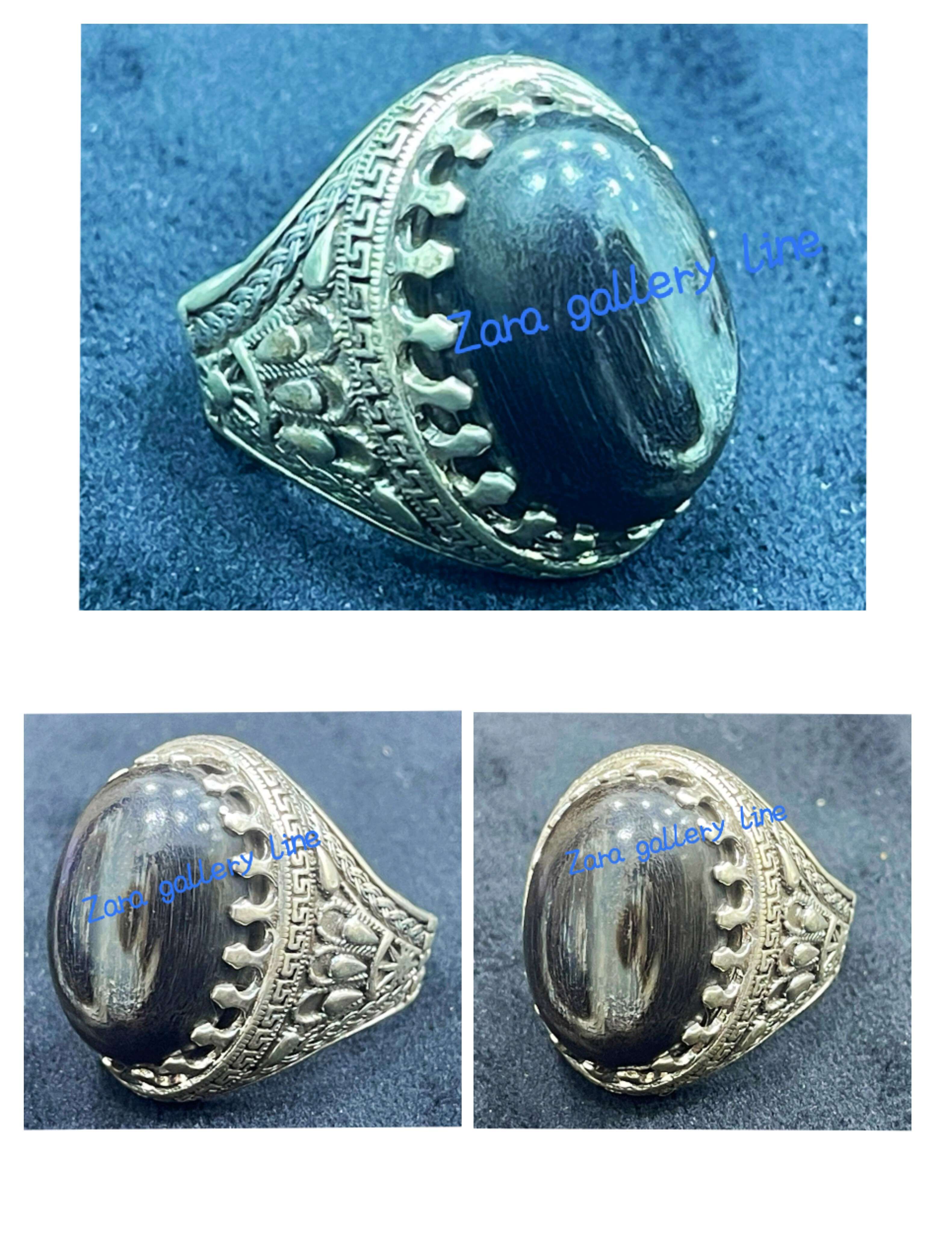 خاتم فضه بحجر قرن الجاموسي