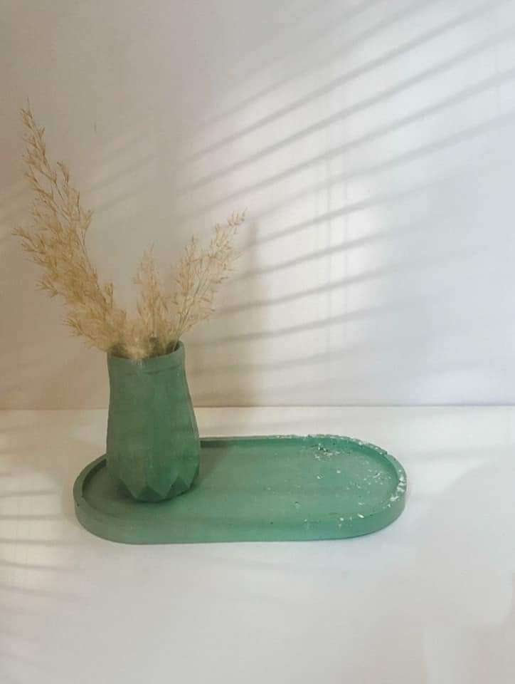 طقم ديكور من كونكريت