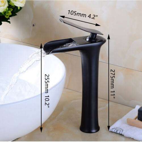 خلاط حوض ديكور شلال عالي