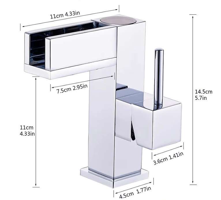 خلاط حوض سمارت مضيئ ٣