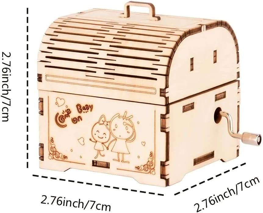 MySouq-store قطعة واحدة من صندوق الموسيقى DIY Treasure Chest