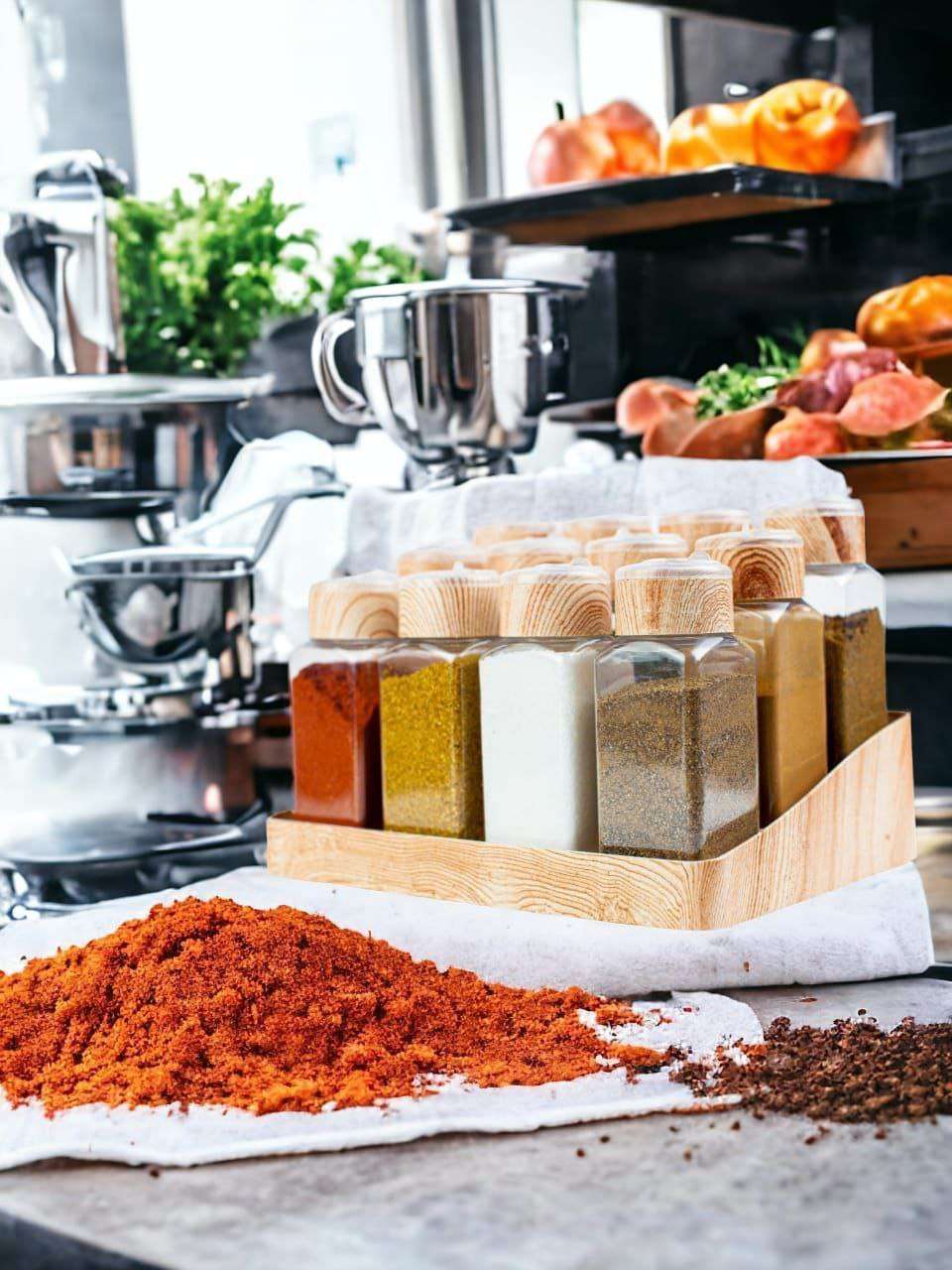 طقم ورف و منظم بهارات 12