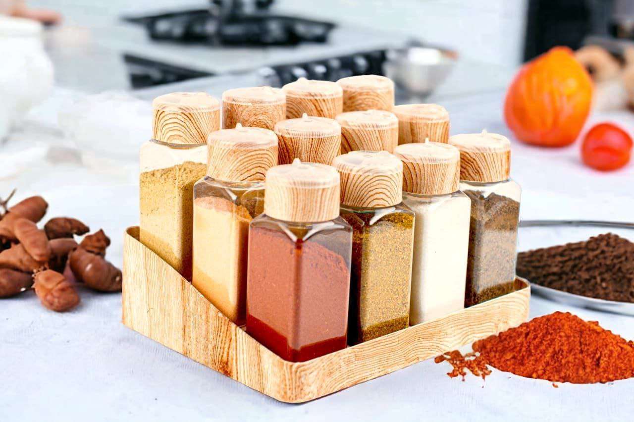 طقم ورف و منظم بهارات 12