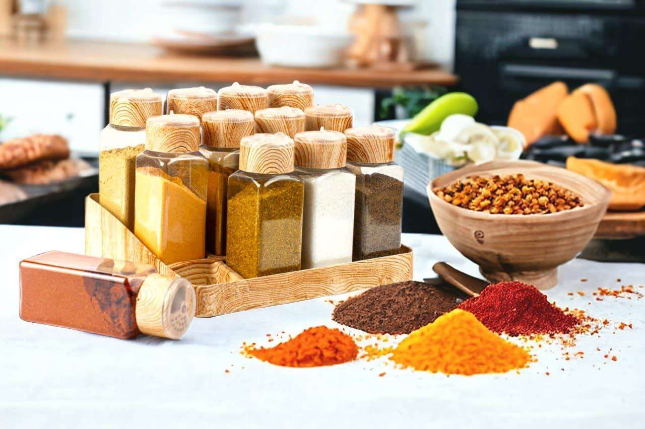 طقم ورف و منظم بهارات 12