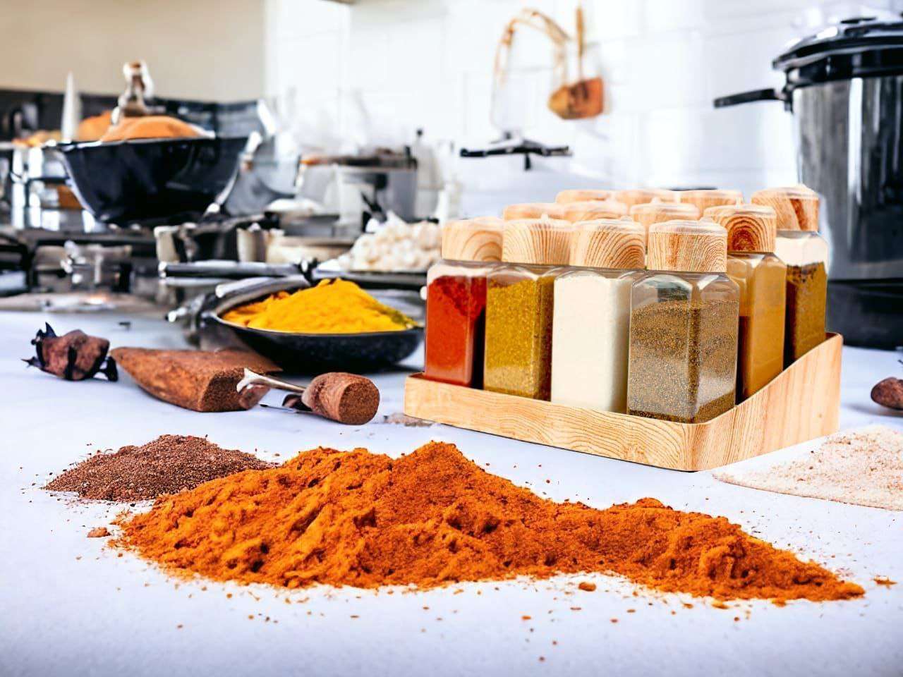 طقم ورف و منظم بهارات 12