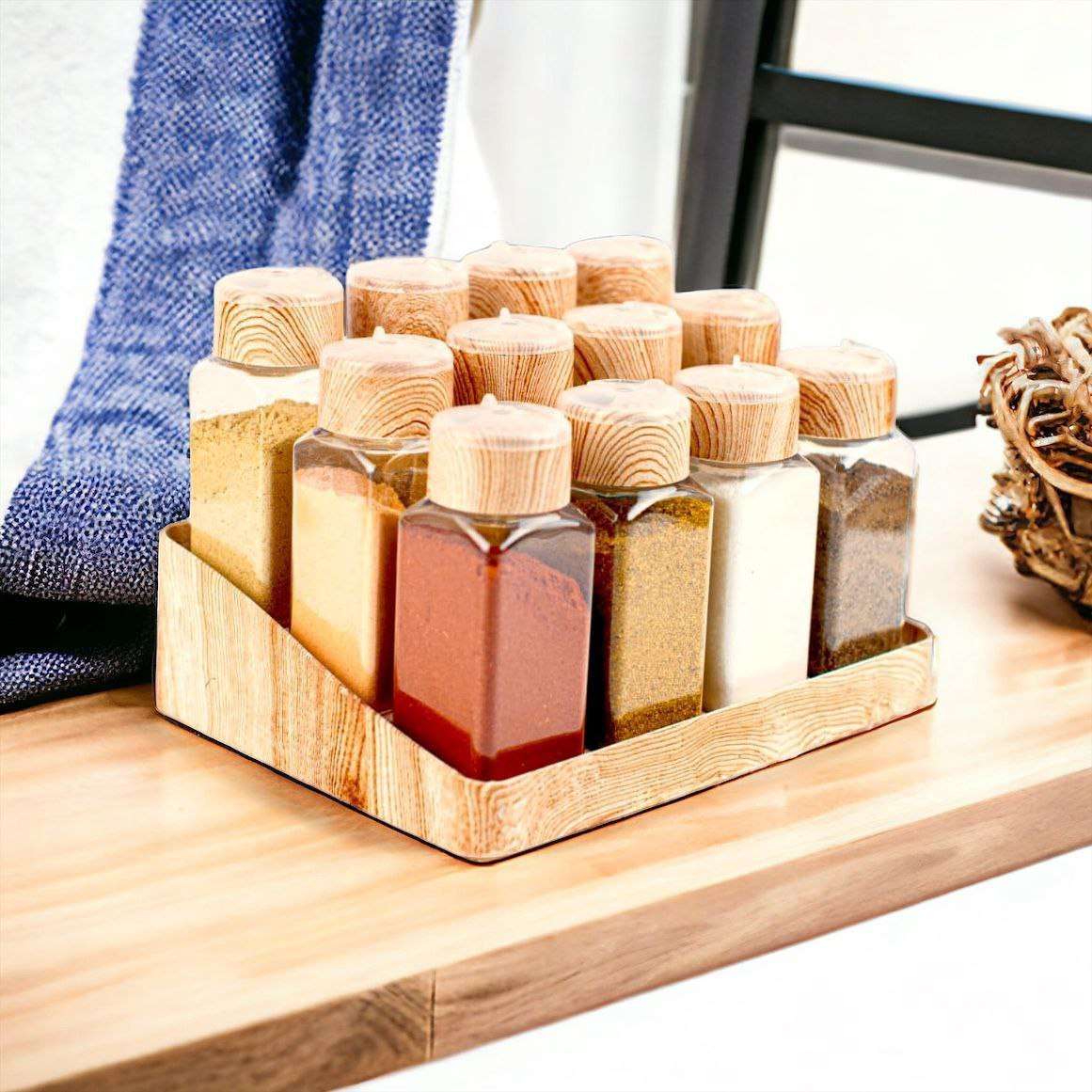 طقم ورف و منظم بهارات 12