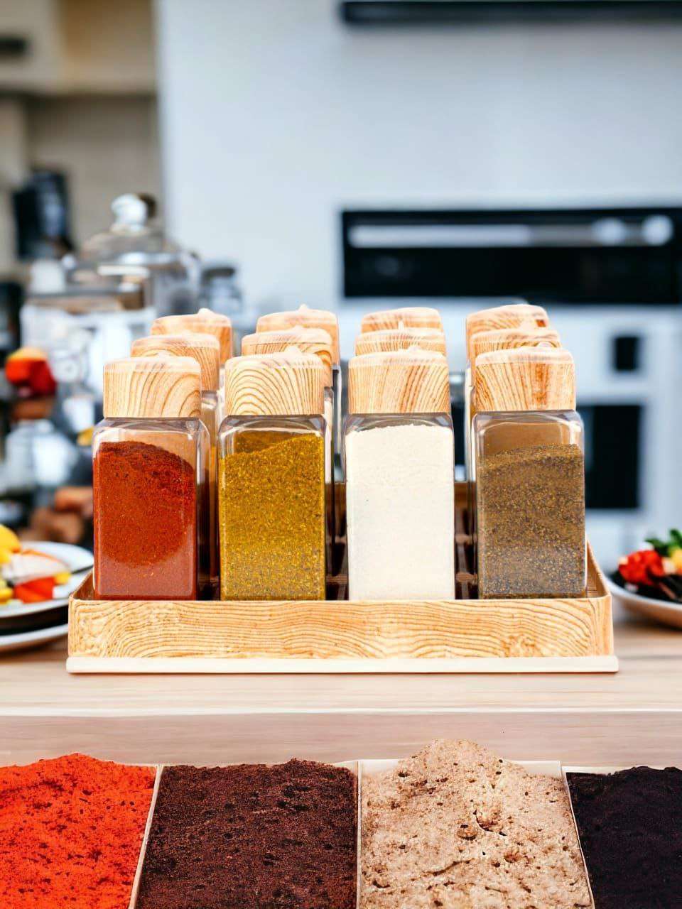 طقم ورف و منظم بهارات 12