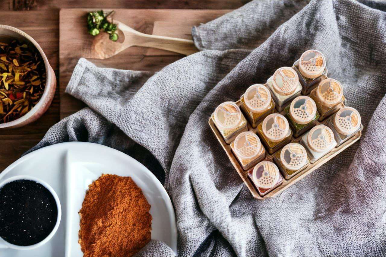 طقم ورف و منظم بهارات 12