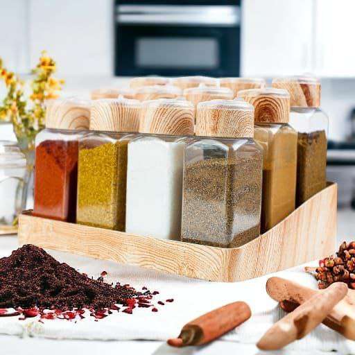 طقم ورف و منظم بهارات 12