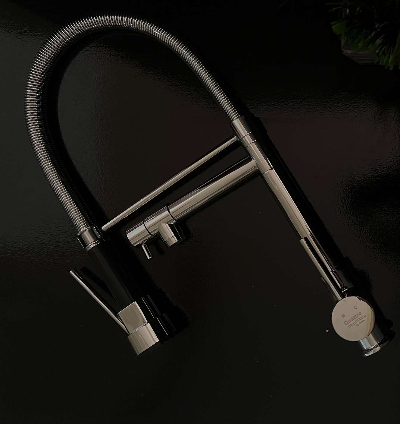 خلاط مطبخ ٢ مخرج سوستة كاملة نيكل