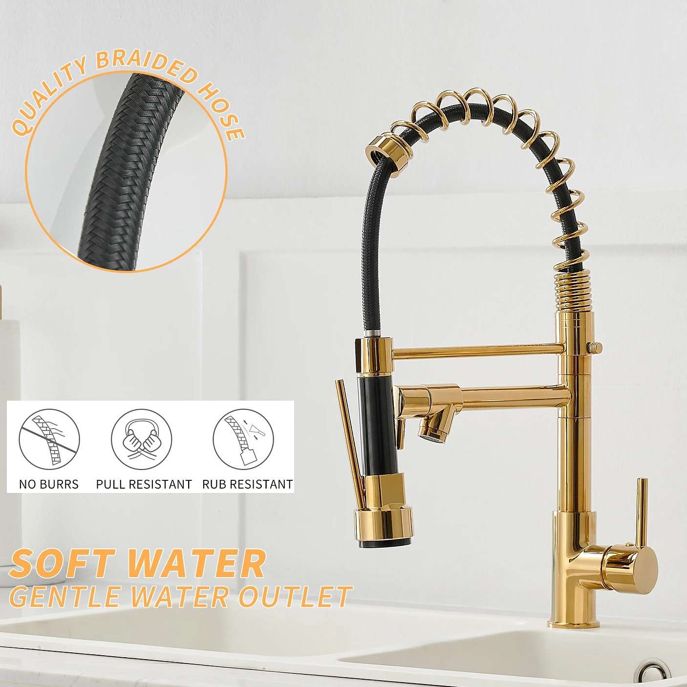 خلاط مطبخ ٢ مخرج لون دهبي