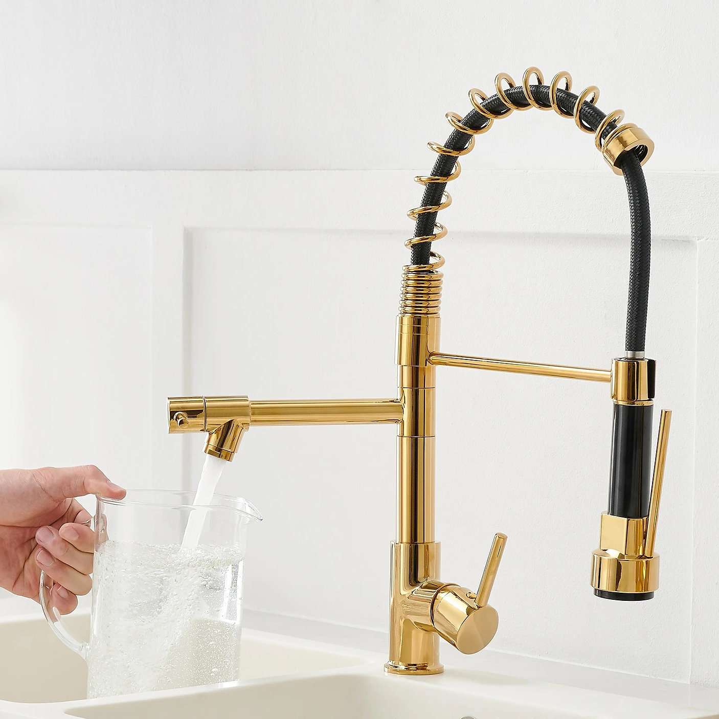 خلاط مطبخ ٢ مخرج لون دهبي