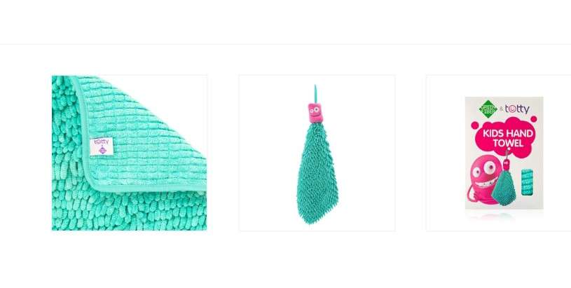 منشفة يد فيروزية جرين فايبر Totty كود المنتج#03509EU#