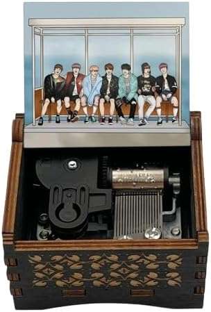 صندوق موسيقى ميكانيكي من الخشب الاسود من ماي سوق ستورB0D96KCPCP