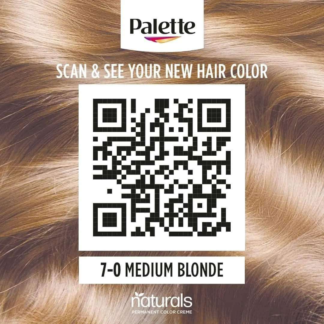 صبغة شعر كريم دائمة ناتشورالز باليت من شوارزكوف 7-0 أشقر متوسط 50 مل