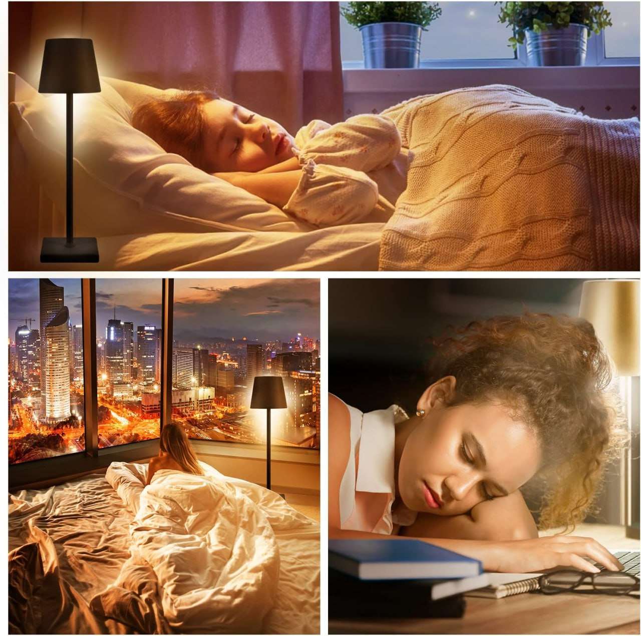 مصباح تافالو LED قابل للتعتيم يعمل بالبطارية للحدائق والشرفات