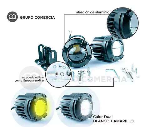 عدسة اضاءه شبورة   xl نورها ابيض في العالي واصفر في الواطي