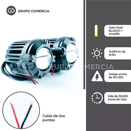 عدسة اضاءه شبورة   xl نورها ابيض في العالي واصفر في الواطي