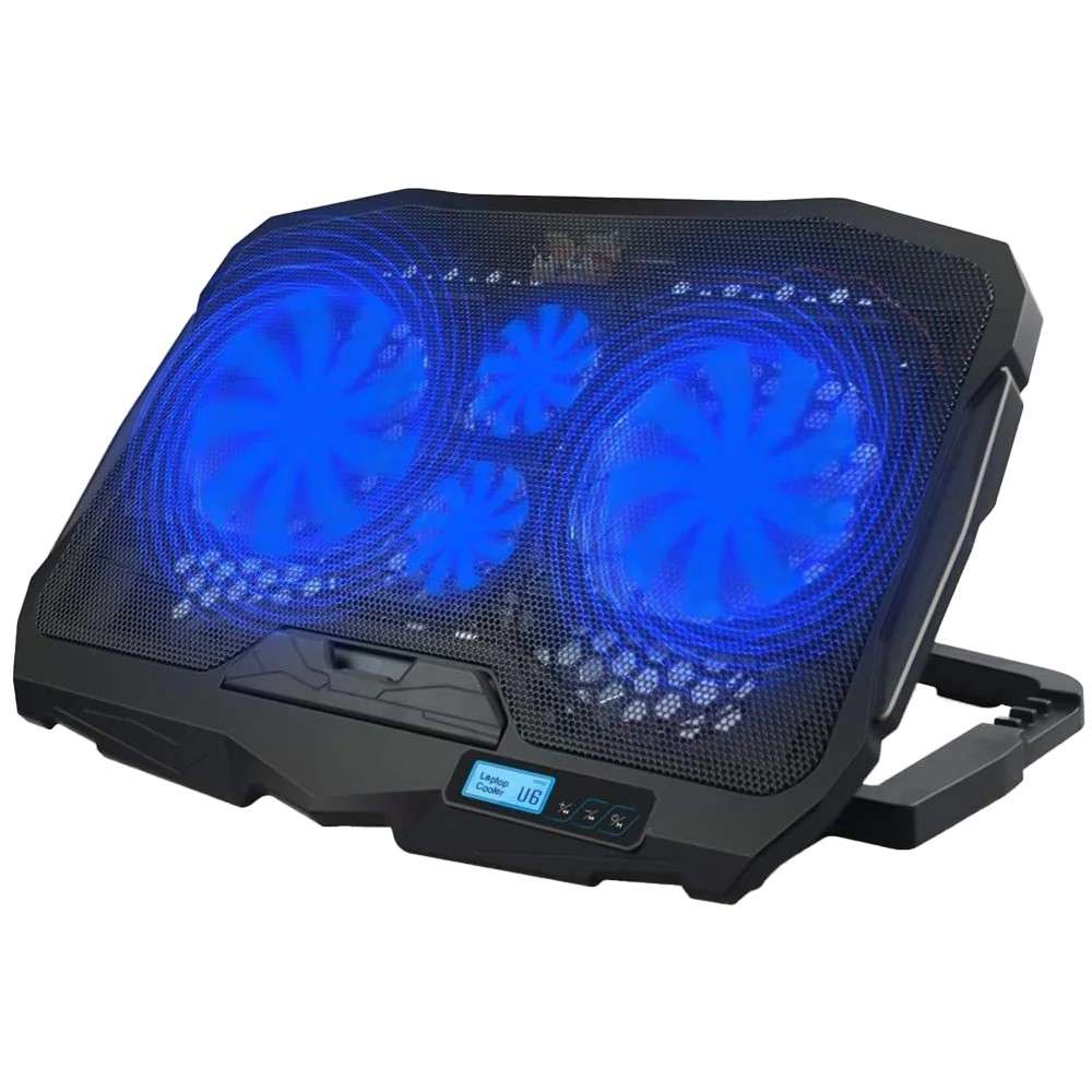 مروحة تبريد لابتوب جيجا ماكس 4 مروحه 15.6 بوصة أضاءة ليد(2020)