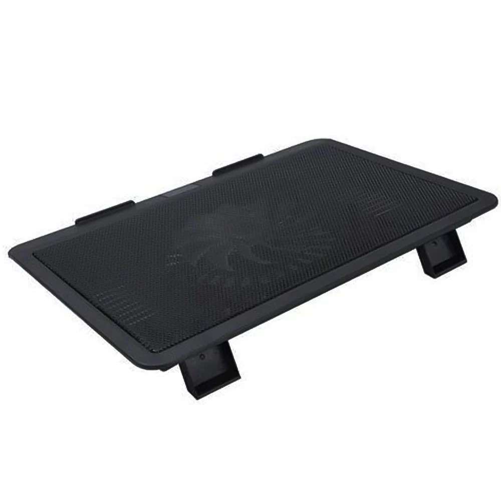 مروحة تبريد لاب توب جاما مقاس حتى 17 بوصة، 1 مروحة، أسود، GT-79